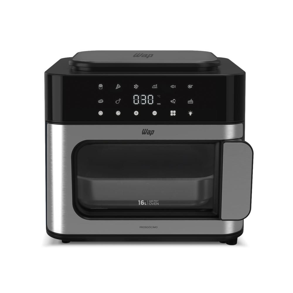 Fritadeira Elétrica sem Óleo WAP WAFC16 16L 1800W Digital com Painel Touch e 10 Funções Preto 220V