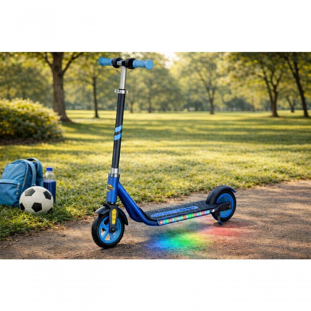 Patinete Elétrico Infantil Unitoys AZUL com Motor 15km-h Autonomia Até 2h Capacidade 60kg Uso Interno e Externo