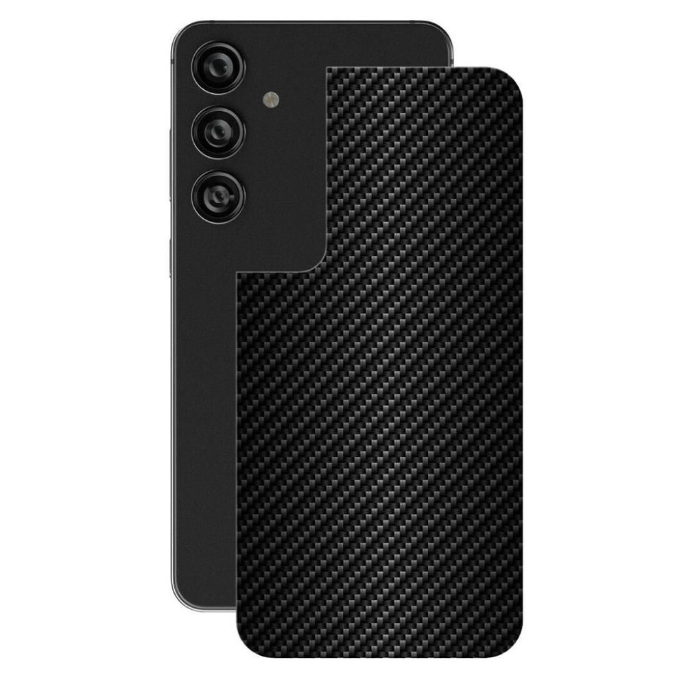 Película Gshield para Samsung Galaxy S25 Plus Proteção Traseira Fibra de Carbono Preta com Kit de Instalação