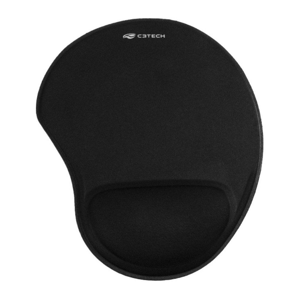 Mouse Pad MP-50 com Apoio Ergonômico para Pulso em Espuma Antiderrapante Cinza C3tech