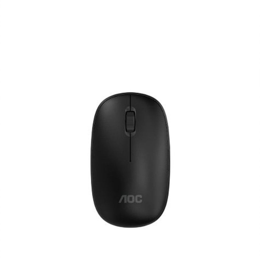 Mouse sem Fio AOC Modelo MS1200 2.4GHz 1200 DPI Design Ergonômico Preto AOC