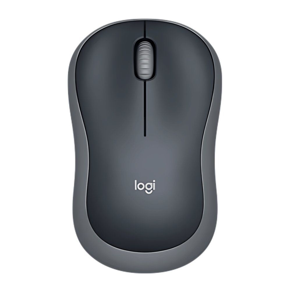 Mouse sem Fio Logitech M185 Compacto com Sensor Óptico Cinza 12 Meses de Duração da Pilha 70CM