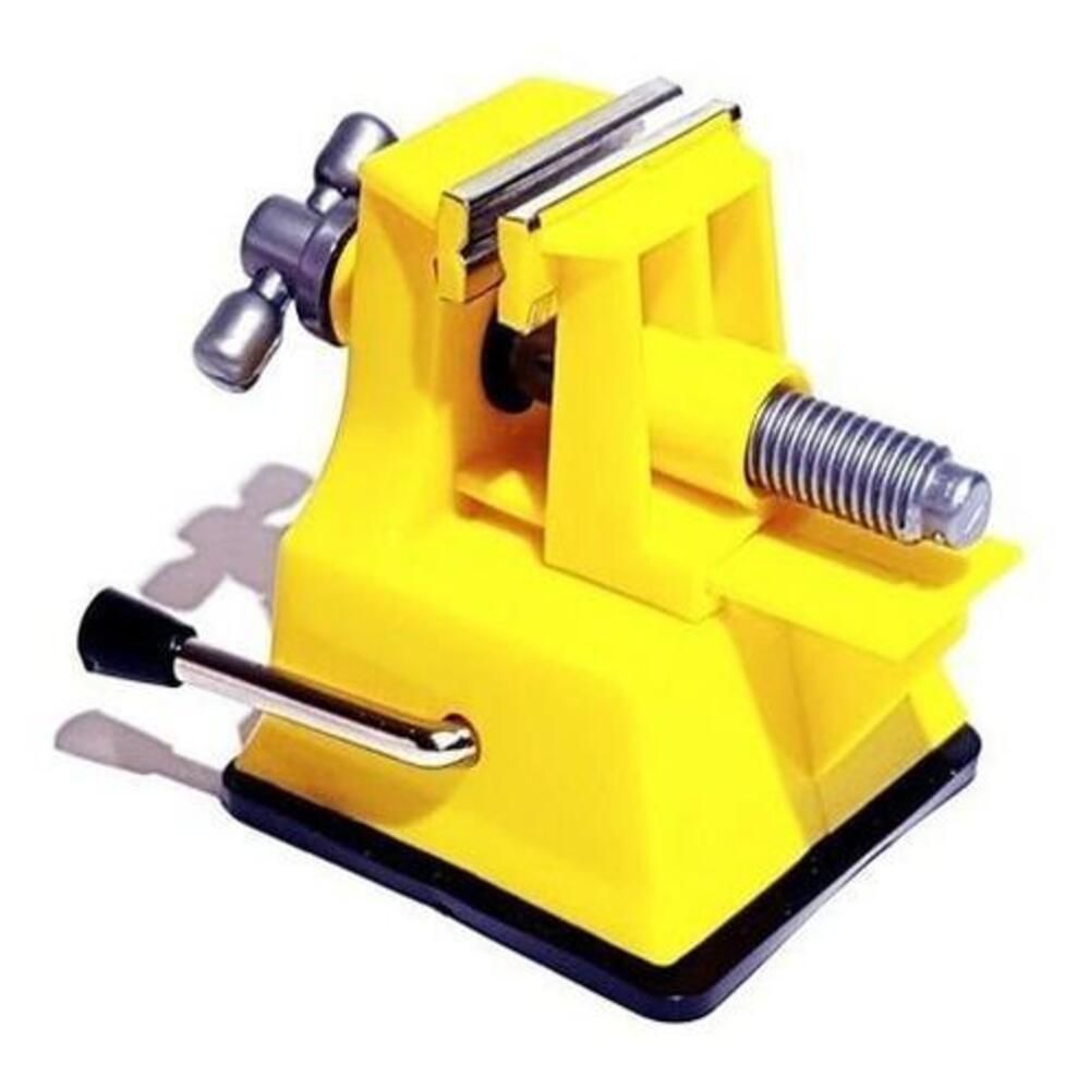 Morsa de Bancada ST-80 com Abertura 35mm e Ventosa para Fixação em Superfícies Lisas Amarela Yeet