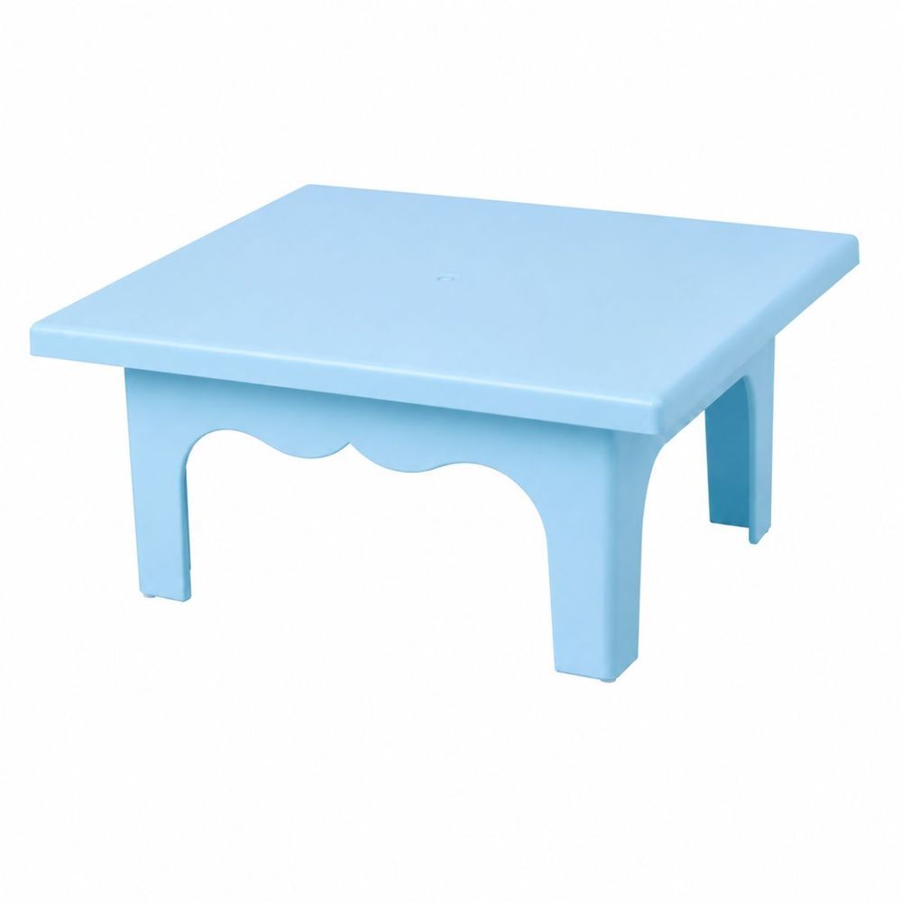 Mesinha Decorativa Mesinha Decorativa Doces Decoração Bebe Aniversário Infantil Design com Detalhe Recortado Azul