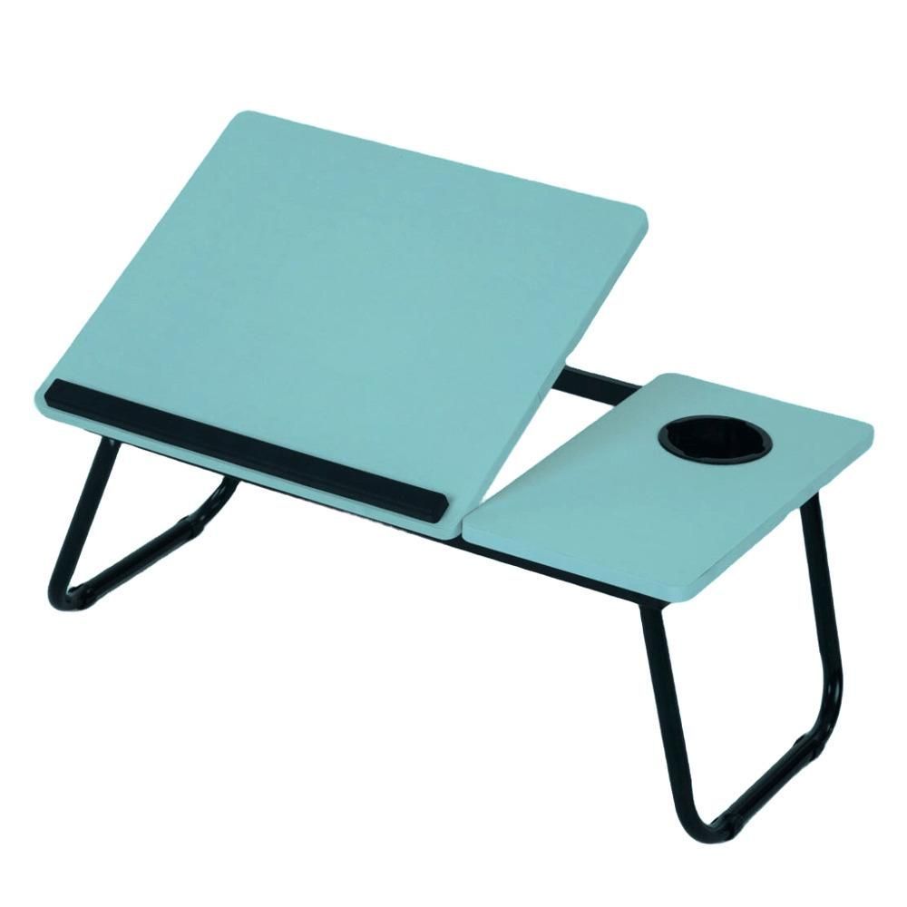 Mesa para Notebook Dobrável Mesa para Laptop Moderno sem Gavetas MDF-MDP 32.5CM Azul Yeet