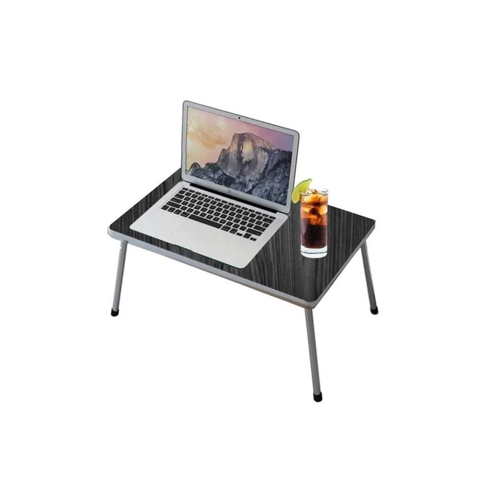 Mesa para Notebook Suporte Dobrável Multiuso Bandeja Home Office Cama Sofá Portátil Preta Yeet 28CM 49CM