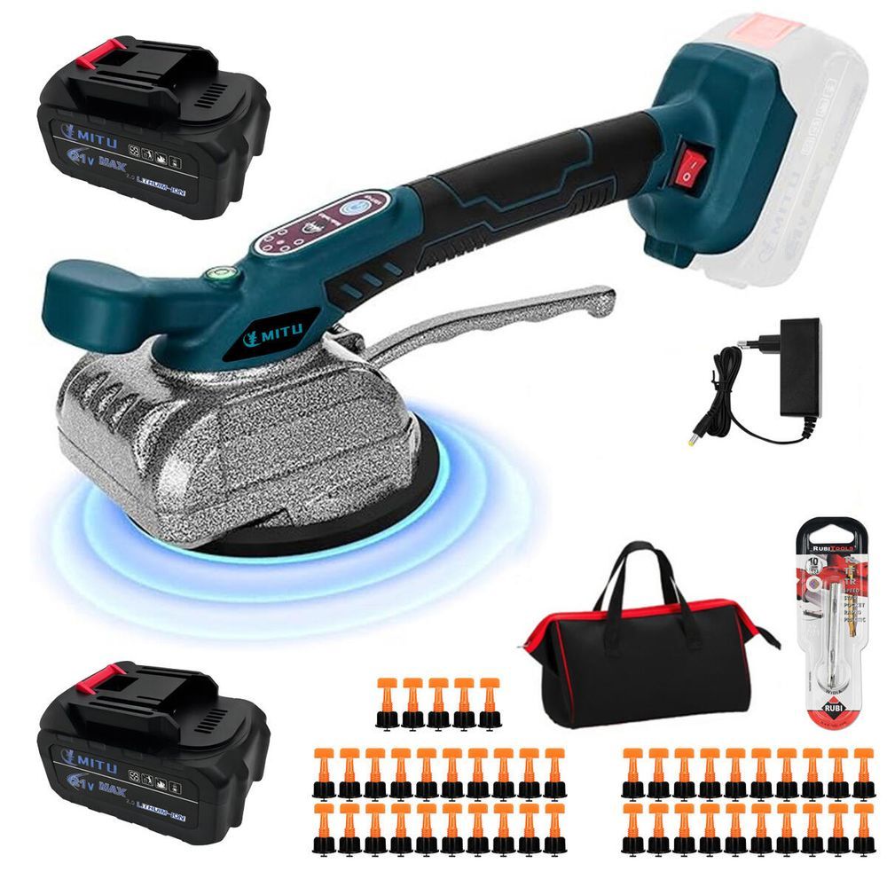 Máquina de Pavimentação com Ladrilhos Tudo em Caixa Funcionamento sem Fio Sistema Vibratório Eficiente Bivolt com 2
