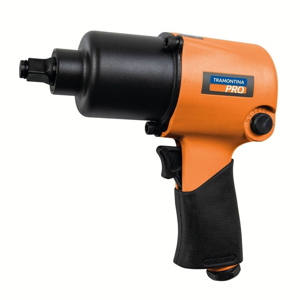 Chave de Impacto Pneumática Pro com Torque 570 N.m e Rotação 8000 RPM em Aço Liga Especial Tramontina 1-2''