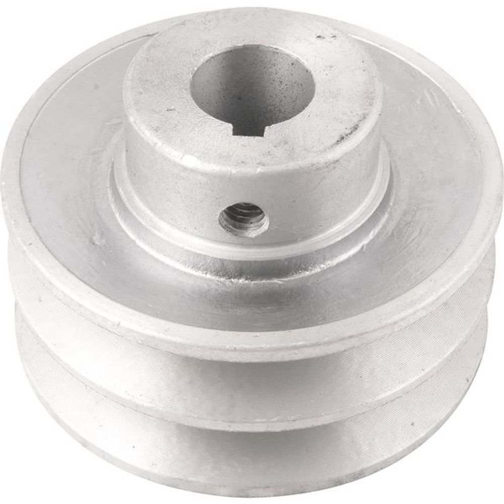 Polia 6677134080 Transmissão de Potência Eficiente com 2 Canais Perfil a 80mm Furo 3-4 Alumínio Vonder