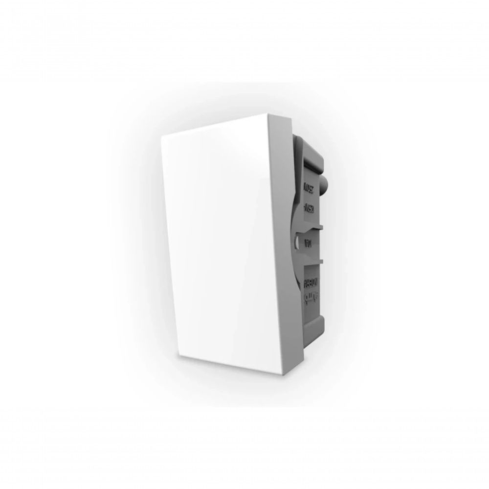 Módulo Interruptor Paralelo Pro Ligação e Desligamento de Circuitos Elétricos Placas Maiores Branco Alumbra 2,15CM
