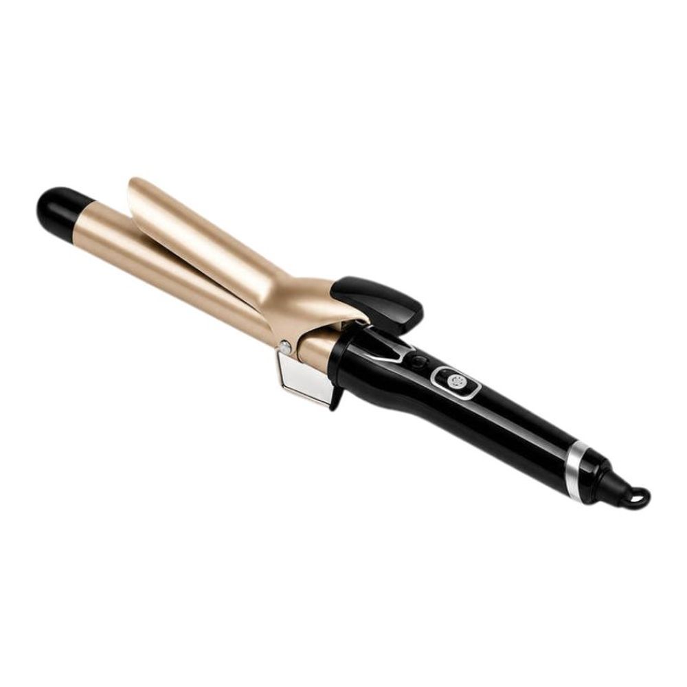 Modelador de Cachos Profissional com Revestimento Cerâmico Temperatura Ajustável Dourado Bivolt