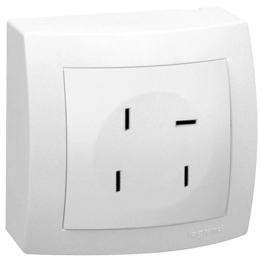Tomada 675016 Telefone 4P Sistema X com Instalação Aparente para Canaletas Pial