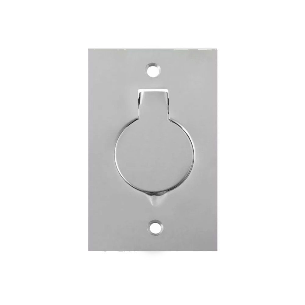 Placa para Piso PI42-TU 1 Tomada Universal Inox de Alto Brilho para Pisos Internos Stamplac