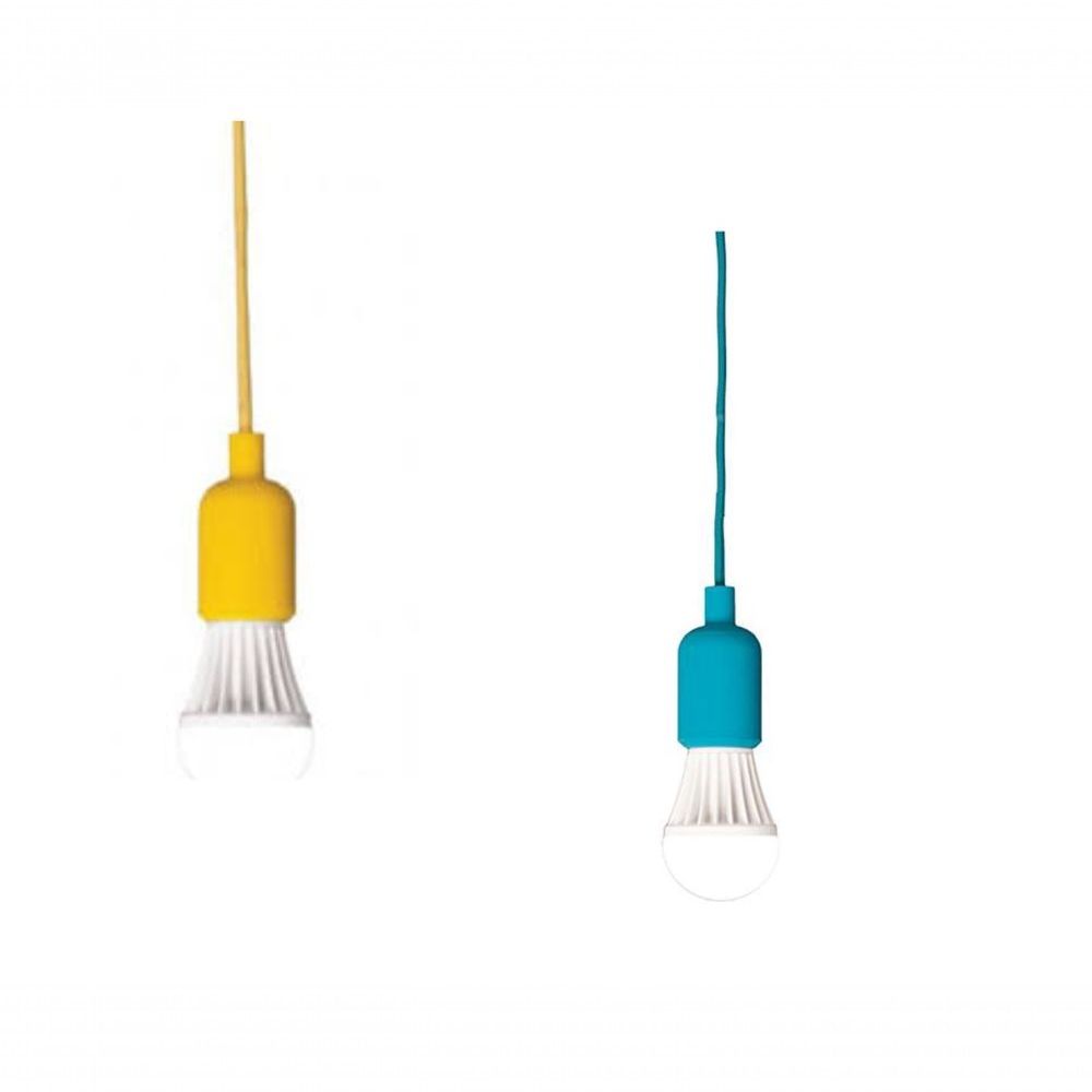 Pendente Pd1025 Bico com Soquete E-27 Emborrachado Amarelo Top Trade 450MM