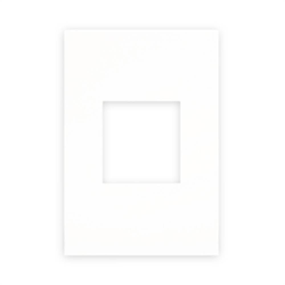 Placa 2 Postos 2x4 Quadrado White Arteor com Diferencial de Design Moderno Branco Pial Cod.582563B