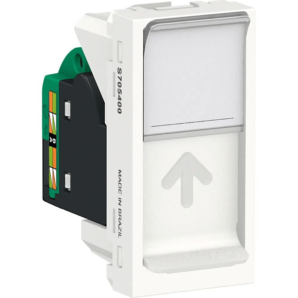 Módulo Tomada RJ45 Orion 8 Fios Cat.5e Branco Bivolt Schneider Electric