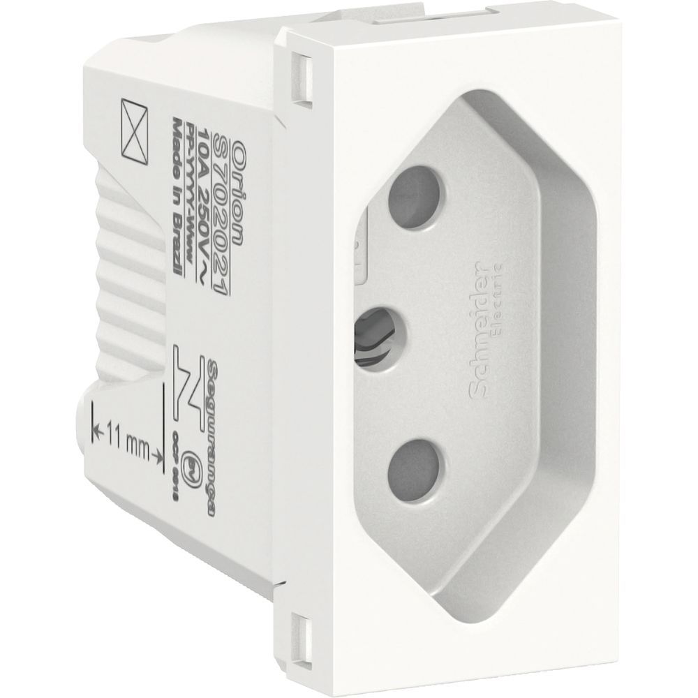 Módulo Tomada Orion com Proteção Antibacteriana Branco Schneider Electric S70202124