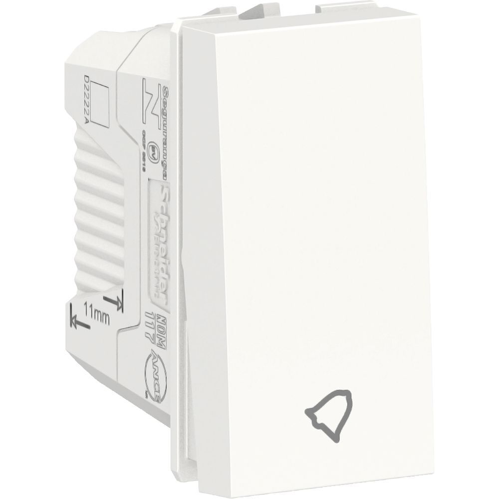 Módulo Pulsador Campainha Orion 10A 250VCA Branco Schneider Electric S70112604