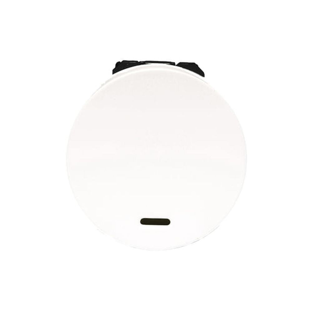 Interruptor Paralelo 583505B com LED 16A 250V 2M Redondo Branco Arteor Pial