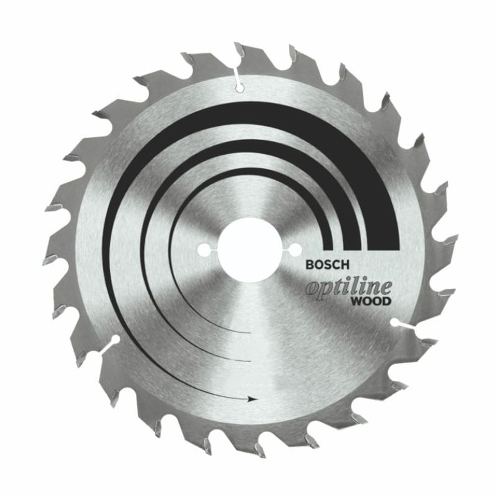 Disco de Serra Circular 2.608.640.852 para Madeira 24 Dentes com Geometria ATB e Redução de Vibração Bivolt Bosch 19CM