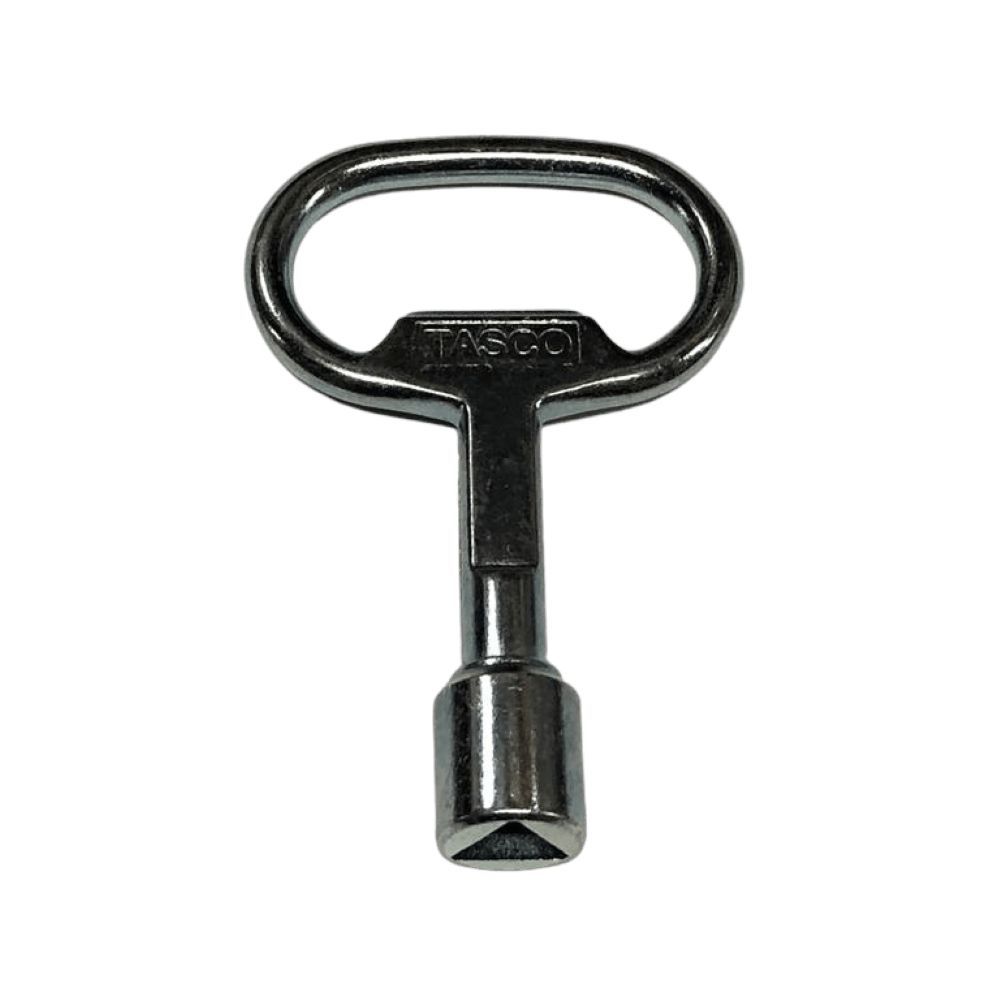Chave 24210 para Miolo Triângulo de 8mm com Acabamento Zincado Branco e Material Zamak Tasco