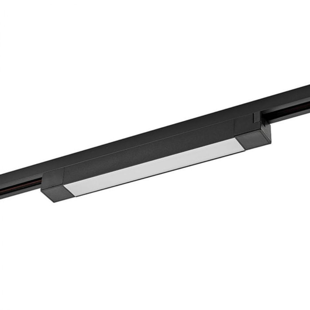 Módulo Led Difusor para Trilho Nordecor Iluminação Duli 20W 4000K 120 graus  IP20 Bivolt Preto