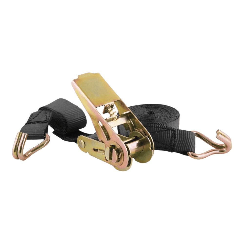 Jogo de Cinta com Catraca CC 080 para Amarração de Carga em Poliéster Preta Vonder 25MM X 4,6MTS