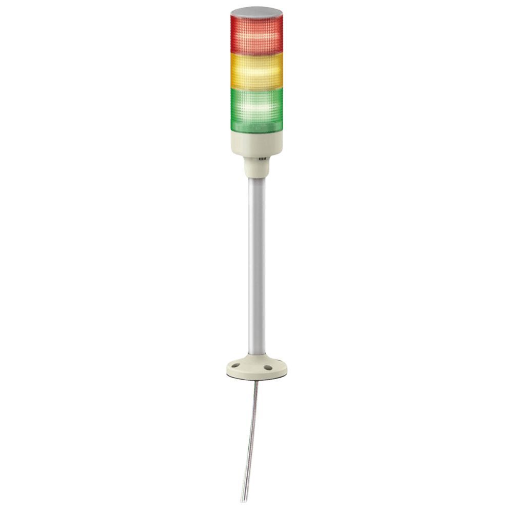 Coluna Luminosa XVGB3H com LED Vermelho Verde e Amarelo IP53 em Alumínio Bivolt Schneider Electric