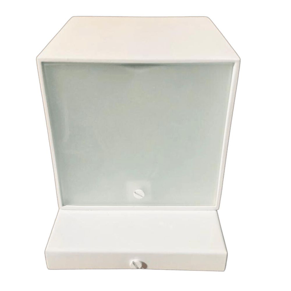 Arandela Quadrada Sofia com Vidro para Parede Iluminacao Decorativa Branca 9CM Bivolt Airoluz