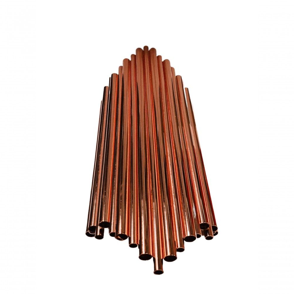 Arandela Pipe AR119-250OR para 2 Lâmpadas G9 com Acabamento em Ouro Rosê Dourado +Luz 18CM