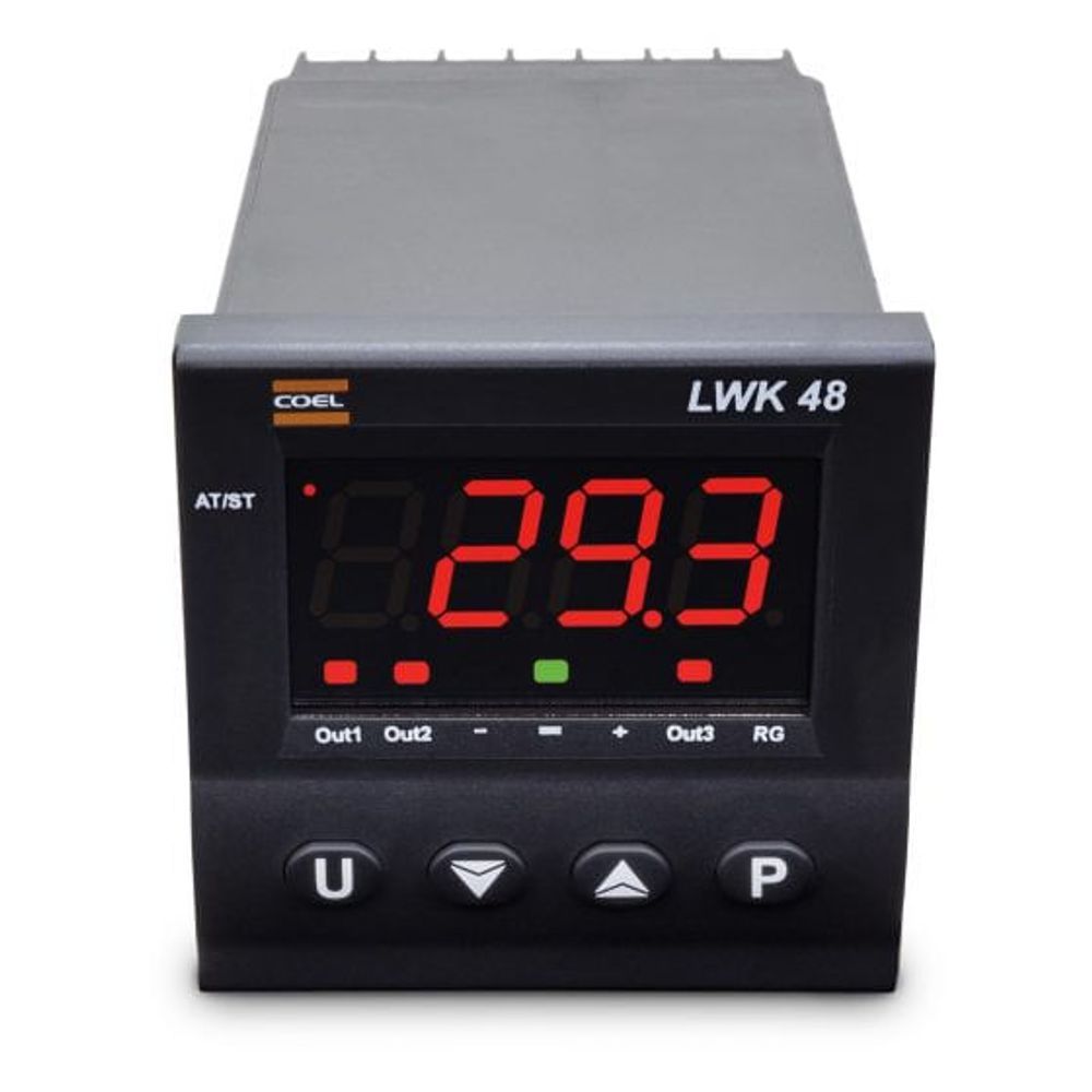 Rele Controlador LWK48PHCRRRD Tempo e Temperatura Bivolt Display 4 Dígitos Vermelho Plástico UL94 V0 Coel