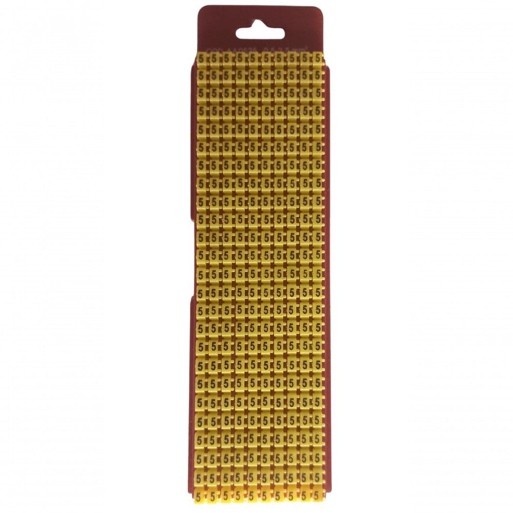Anilha no. 5 AP 0,5-2,5 para Identificacao de Cabos com Alta Resistencia Bivolt GW 250PCS