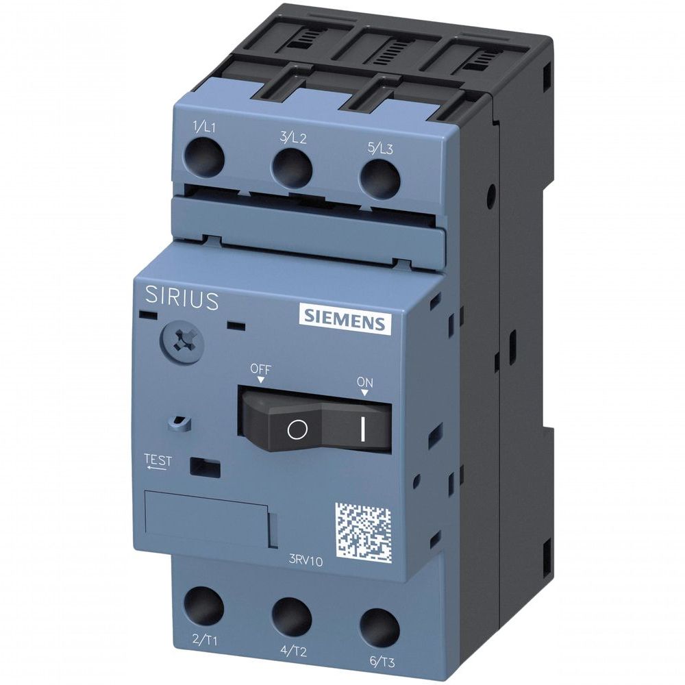 Disjuntor Motor 3RV10 11-1CA10 Proteção com Disparador Térmico e Detecção de Falha de Fase Siemens Bivolt 45MM