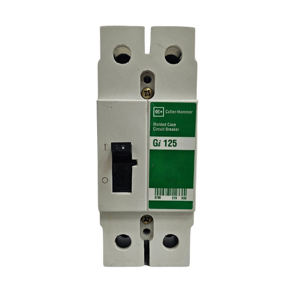 Disjuntor Gi2020 Bipolar com Disparo Termomagnético 480VCA 14KAIC a 480VCA Inox Hammer 5.08CM