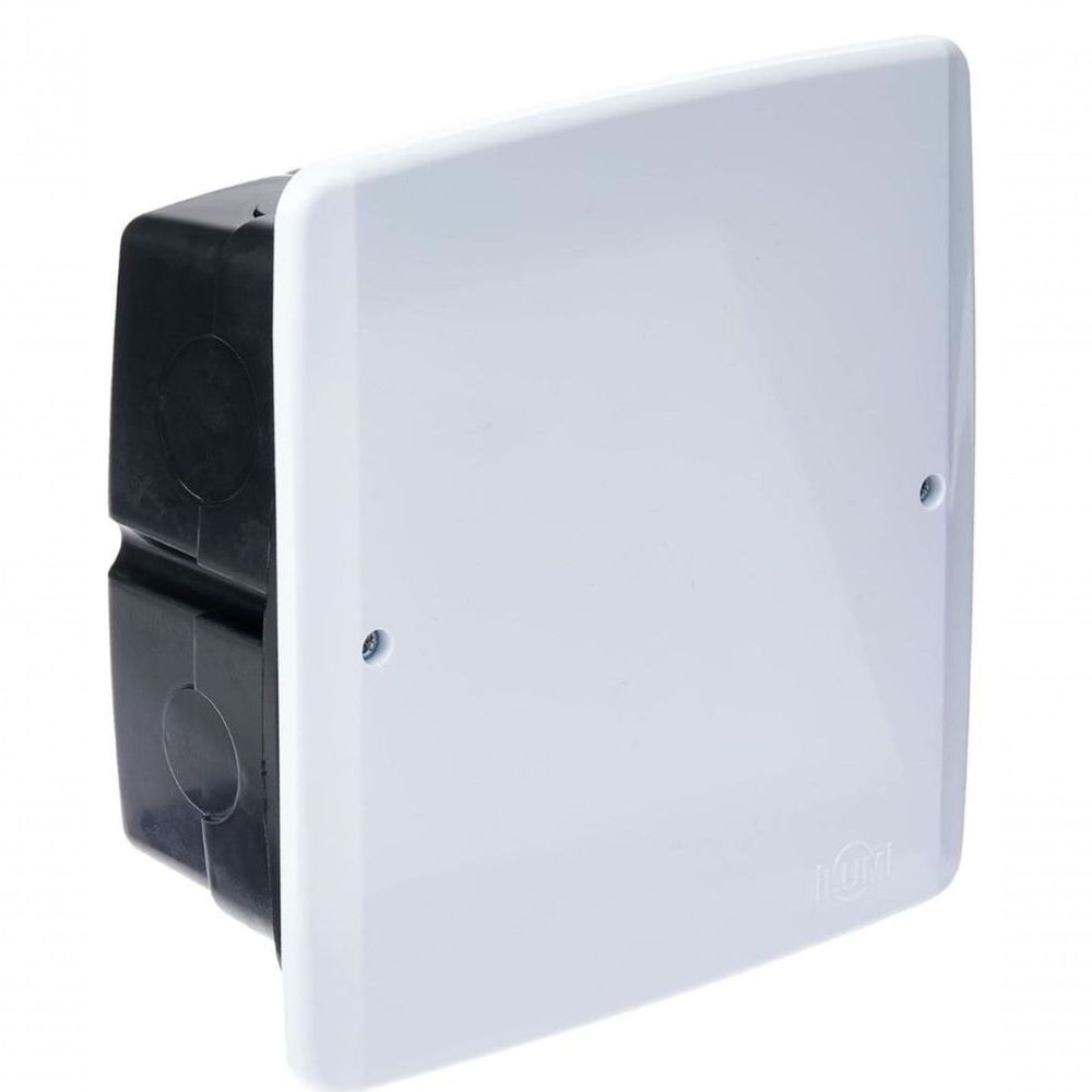 Caixa de Passagem 620636 Embutir em Parede com Diferencial PVC Bivolt Ilumi Materiais Elétricos 150X150MM