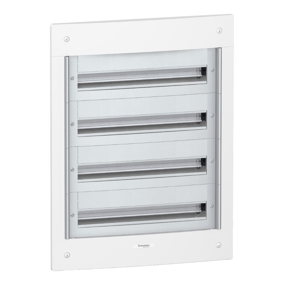 Caixa de Distribuição Pragma 4x24 Módulos Montagem Embutir Dupla Isolação Classe II Branco Schneider Electric 96 MÓDULOS