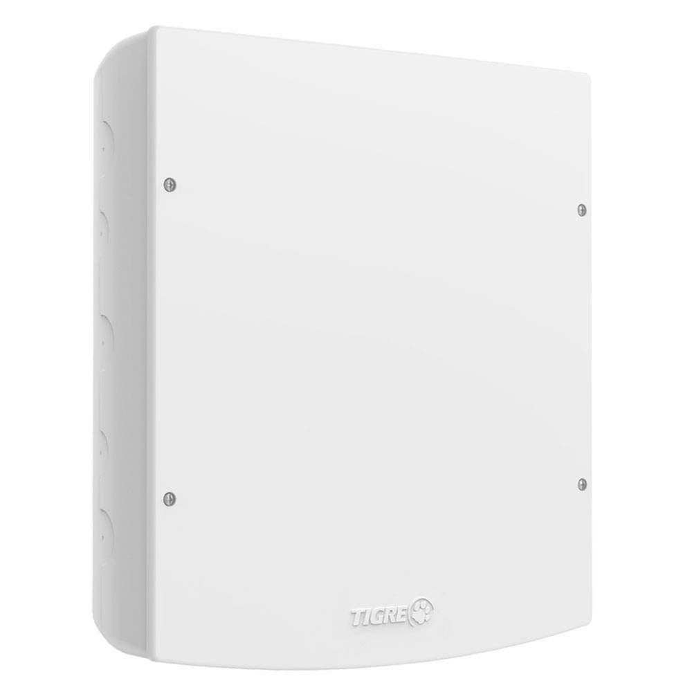 Caixa de Passagem CPT20 para Redes Elétricas e Telecomunicações com Grau IP 40 Branco Tigre 200X200MM