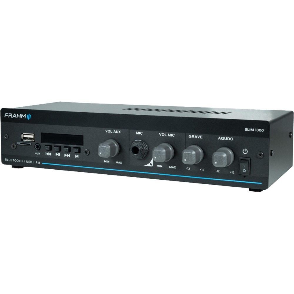 Amplificador Frahm Slim 1000 G5 Uso Profissional 40W RMS Alimentacao Bivolt Versao Original