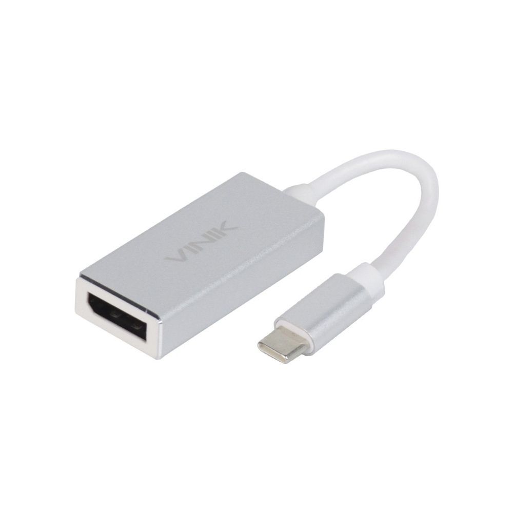 Adaptador Type C para Displayport Atdpvn Suporta 4K a 60Hz Cinza Vinik