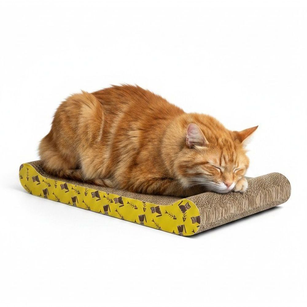 Arranhador para Gato JR Toys Madeira e Sisal Amarelo 44 X 20 X 4cm 1 Unidade
