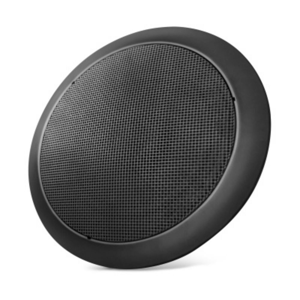 Arandela Fiamon Redonda 6 Polegadas Coaxial 50W 8R Preta para Acabamento de Ponto de Conexao