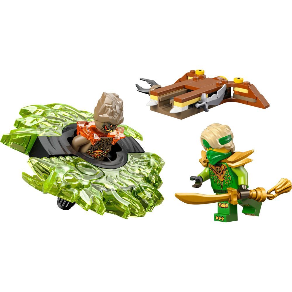 Brinquedo de Batalha Lego Lloyd Vs Monstro Giratório da Terra com Recriação de Cenas da 4a Temporada a Ascensão