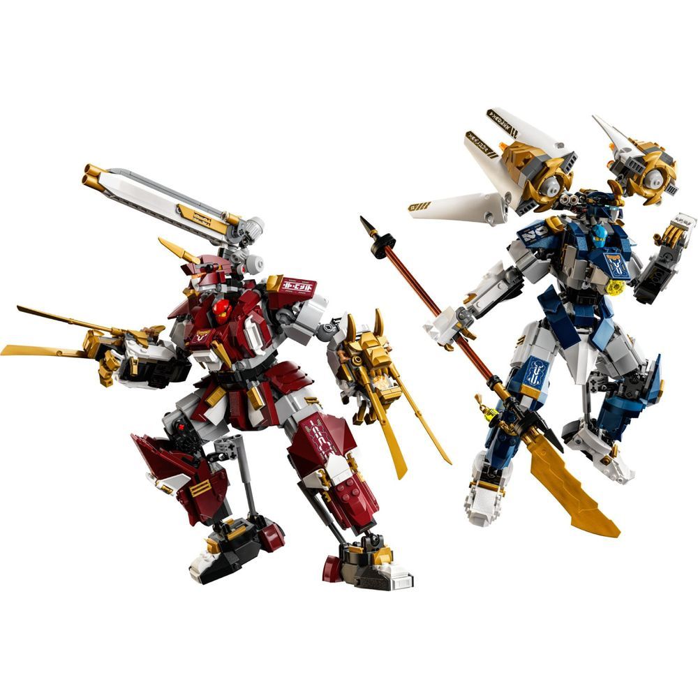 Brinquedo de Construção Robôs Titãs Gêmeos Modelos Altamente Articulados com Cockpits para Minifiguras Azul Lego 1707
