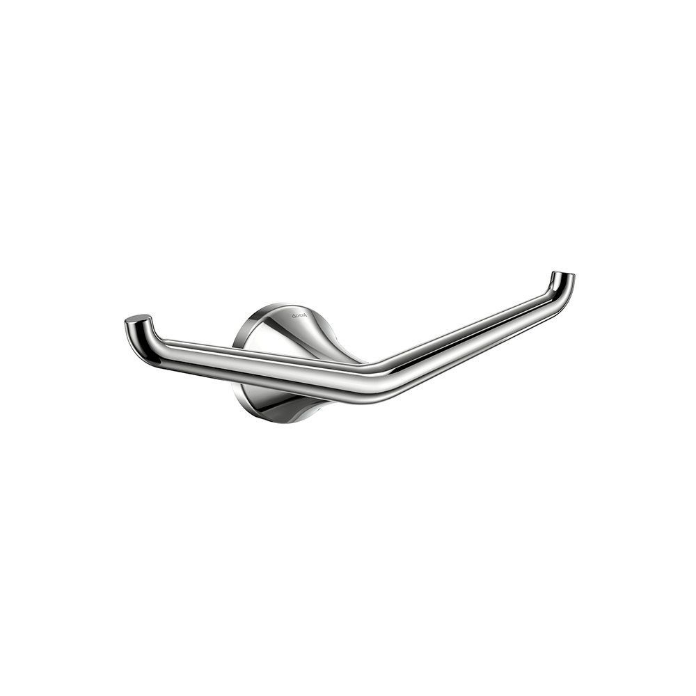 Cabide Duplo Mantis com Peso Suportado 15KG em Metal Cromado Docol 26CM