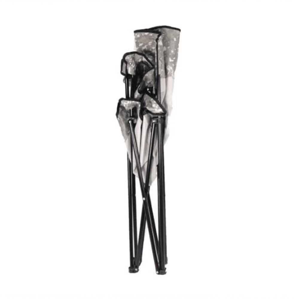 Cadeira Dobrável Confort Plus com Apoio para Braços e Design Ergonômico Preto Kala 150KG