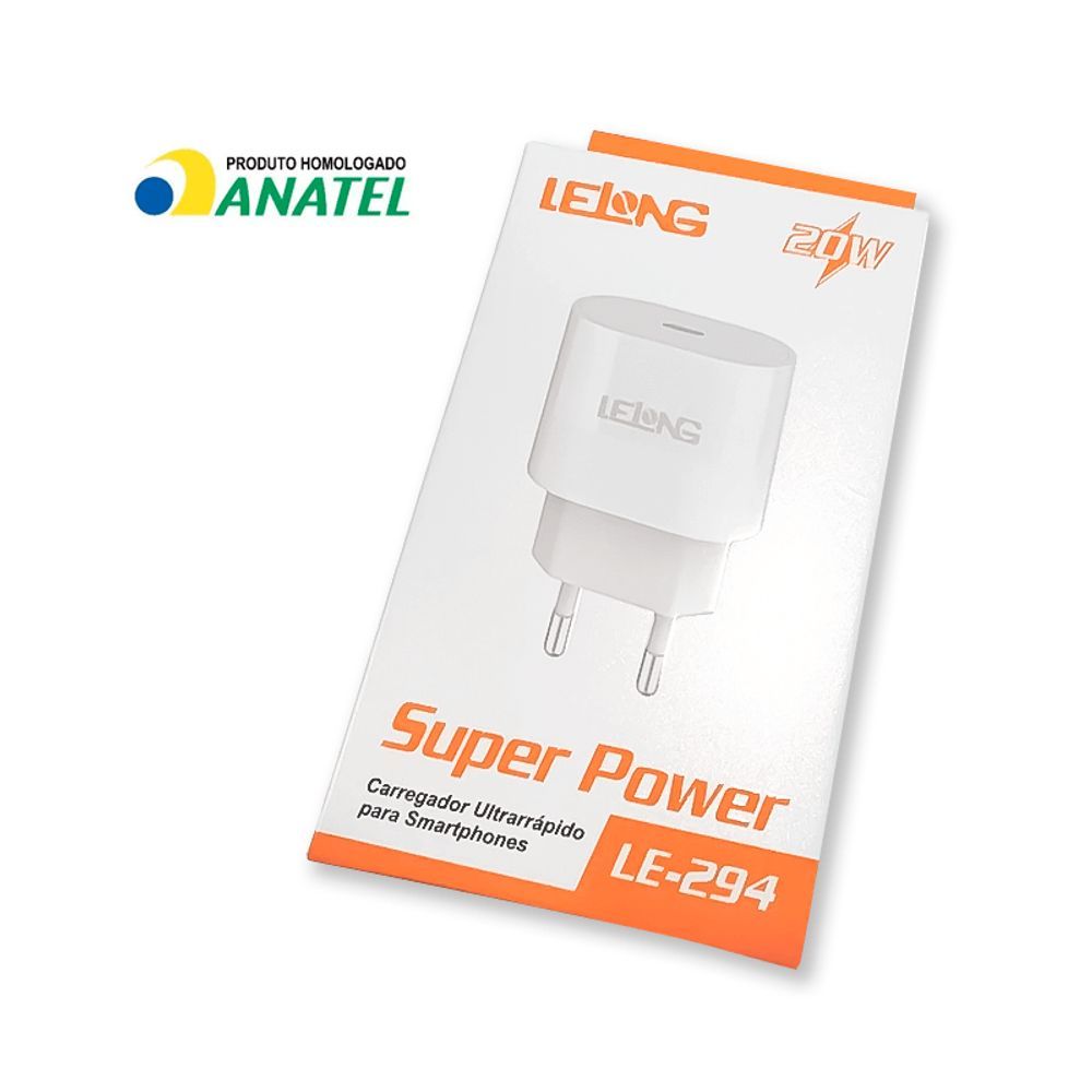 Carregador Oba Mix Fonte Turbo USB-C 20W Carregamento Rápido para Iphone e Android com Proteção Sobrecarga Branco 1