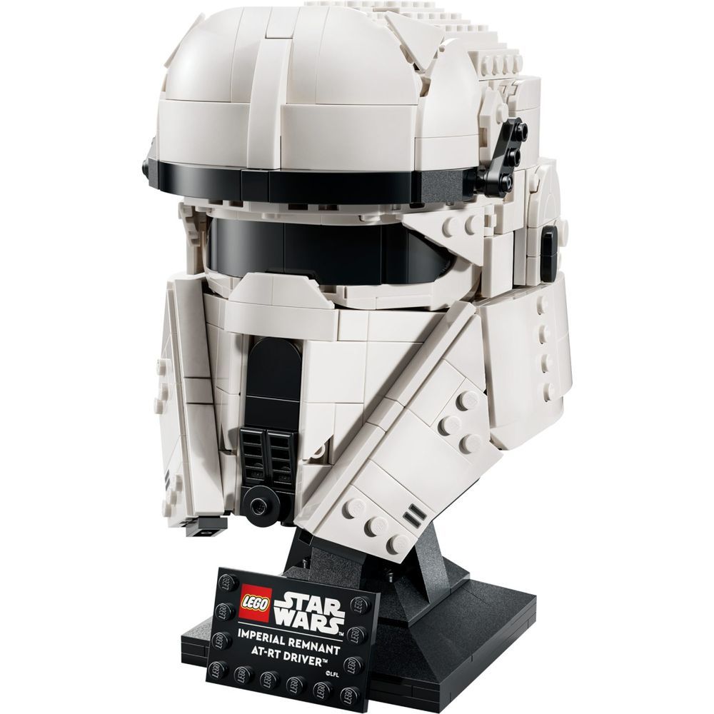 Capacete de Construção Colecionável Imperial Remnant At-rt Driver com Detalhes Intrincados em Branco Lego 775 Peças