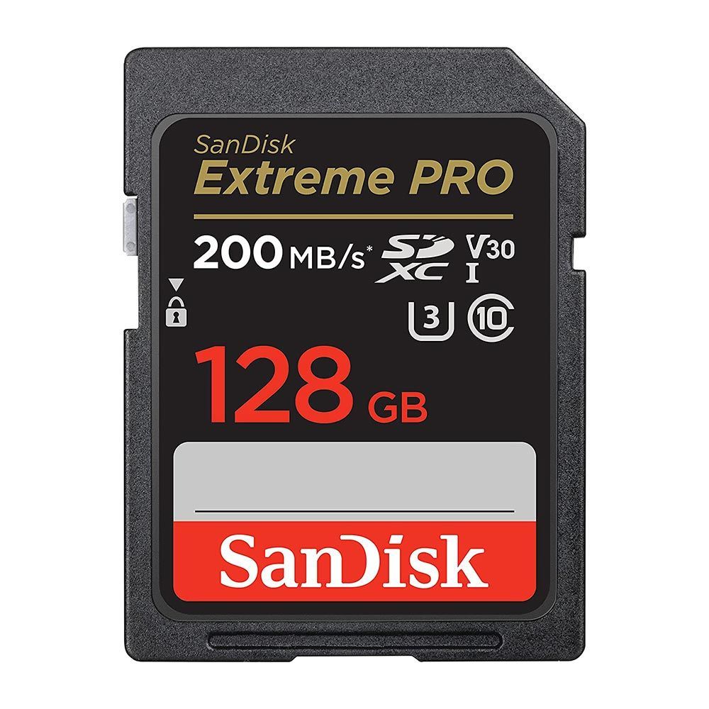 Cartão de Memória SD Sandisk Extreme Pro para Gravação em 4K com Alta Velocidade 128GB