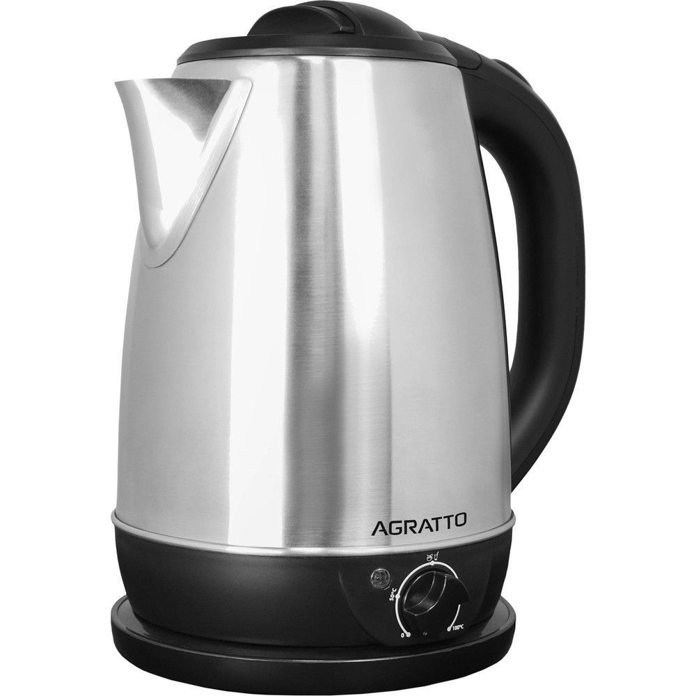 Chaleira Elétrica Agratto Aroma 1100W 2,2L Aço Inox 220V com Desligamento Automático e Indicador de Água