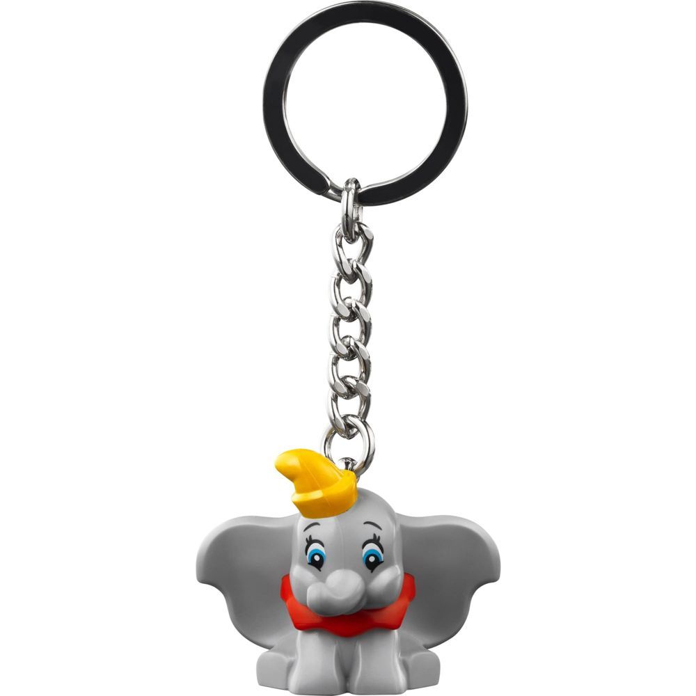 Chaveiro Lego Disney Dumbo 854328 Metal Cinza com Corrente Resistente para Criancas